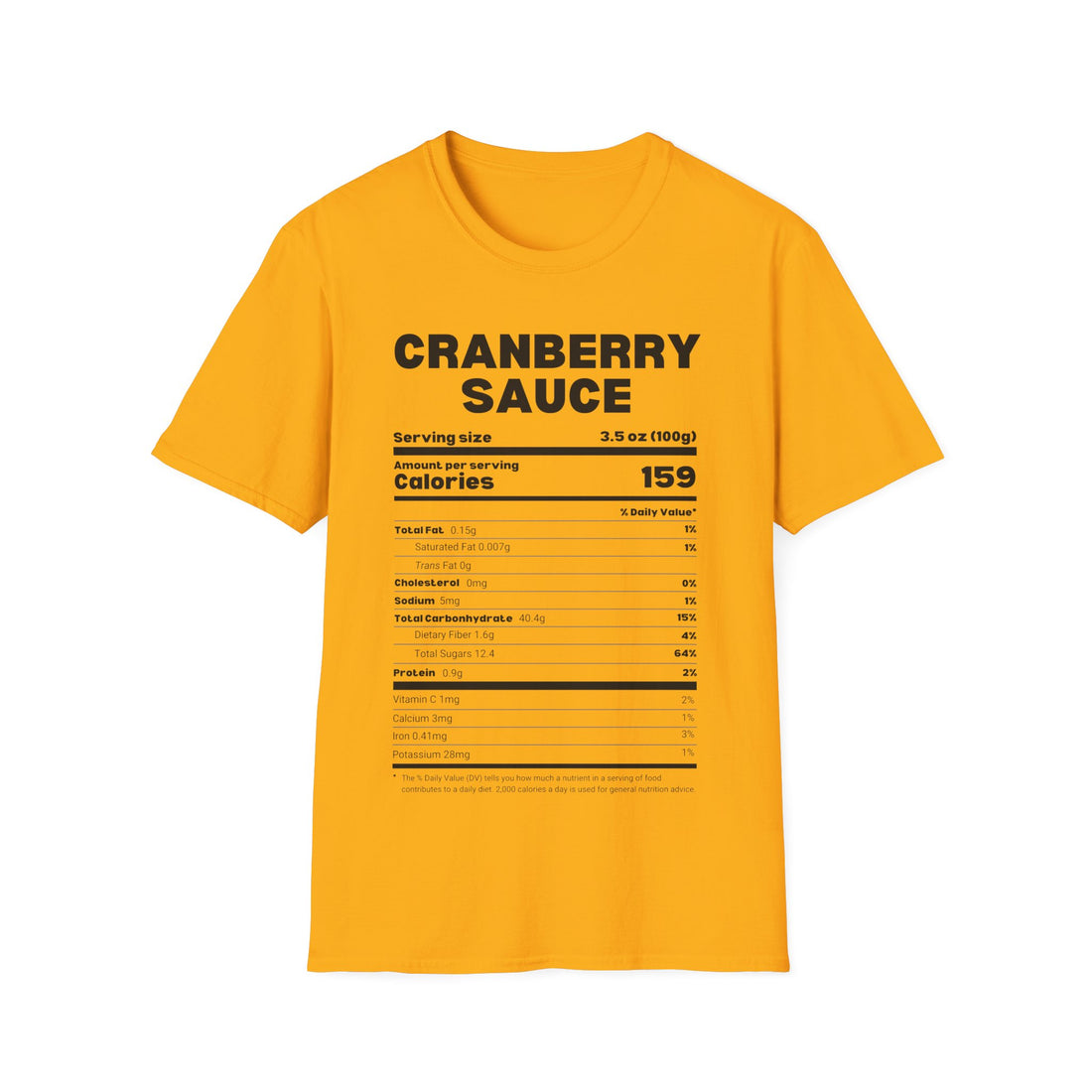 Cranberry Sauce - Nutrition Facts