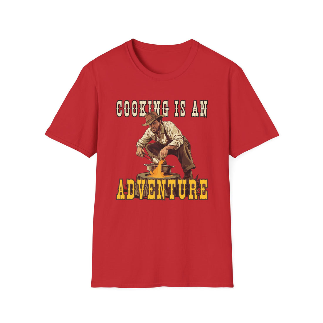 Cooking is an Adventure | Outside Chef | Adventurous Chef | Short Sleeve Tee [Unisex]